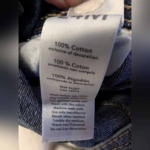 Baby OshKosh B'Gosh 24M blue jean overalls with contrast pocket  & straps - Picture 6 of 6